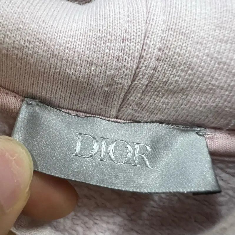 Dior Dior Pink Cotton Embroidered Hoodie for Women 0089 Size M / US 6-8 / IT 42-44 - 3 Thumbnail