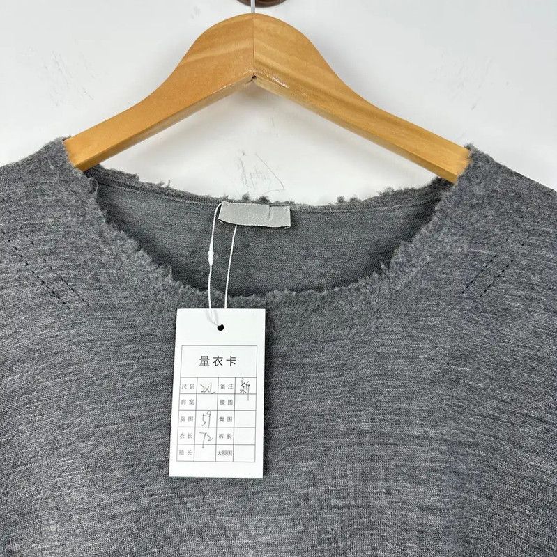Dior Dior Gray Wool Sweater for Women 0089 Size XXL / US 16-18 / IT 52-54 - 3 Thumbnail