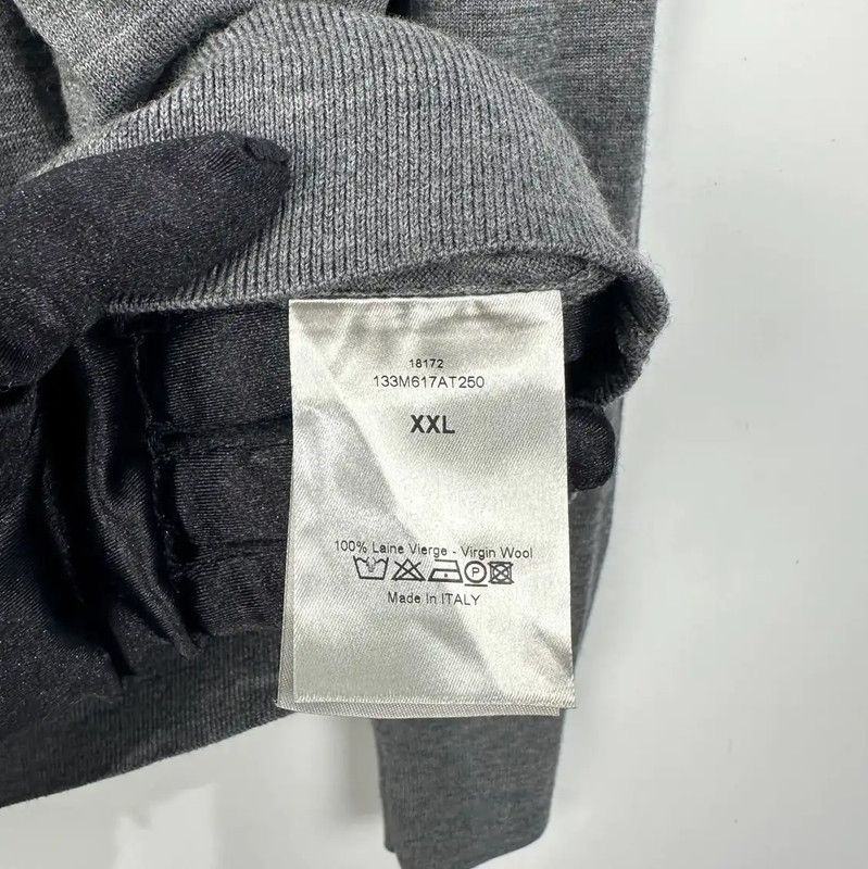 Dior Dior Gray Wool Sweater for Women 0089 Size XXL / US 16-18 / IT 52-54 - 5 Thumbnail