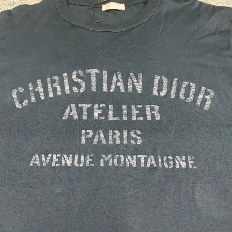 Dior Dior Navy Cotton Women's T-Shirt 0089 Size L / US 10 / IT 46 - 6 Thumbnail
