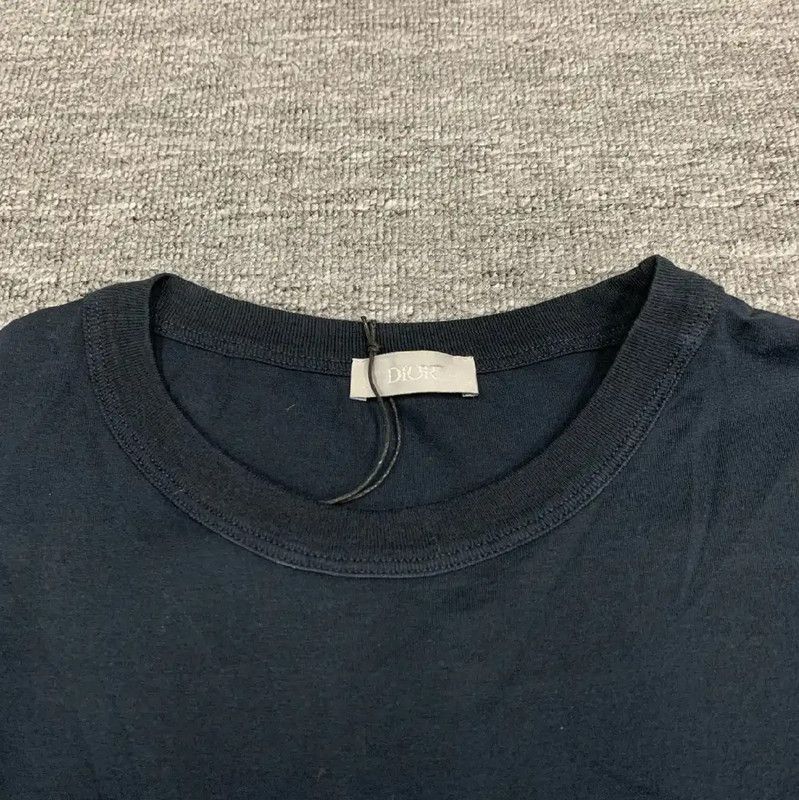 Dior Dior Navy Cotton Women's T-Shirt 0089 Size L / US 10 / IT 46 - 2 Thumbnail