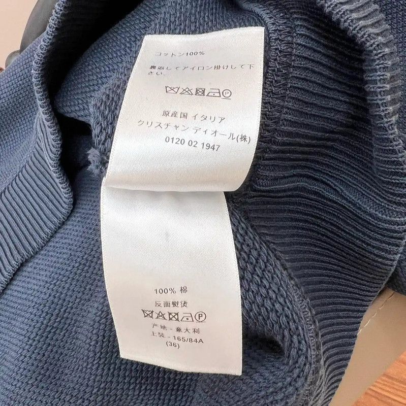 Dior Dior Blue Cotton Women's Sweatshirt 0089 Size M / US 6-8 / IT 42-44 - 7 Thumbnail