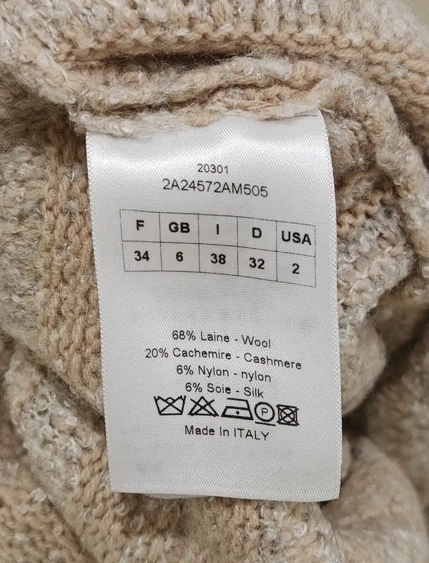 Dior Dior Light Pink Striped Wool Sweater 0089 Size XS / US 0-2 / IT 36-38 - 5 Thumbnail