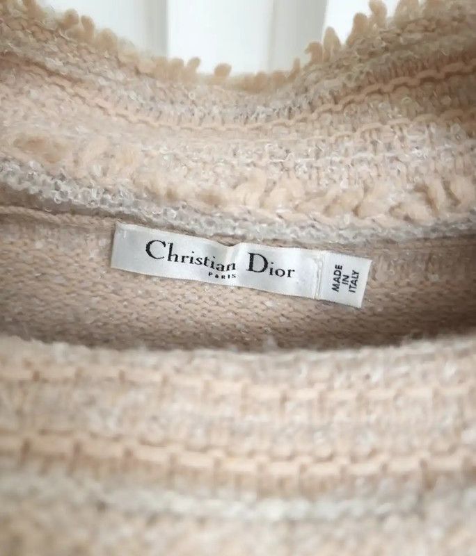 Dior Dior Light Pink Striped Wool Sweater 0089 Size XS / US 0-2 / IT 36-38 - 4 Thumbnail