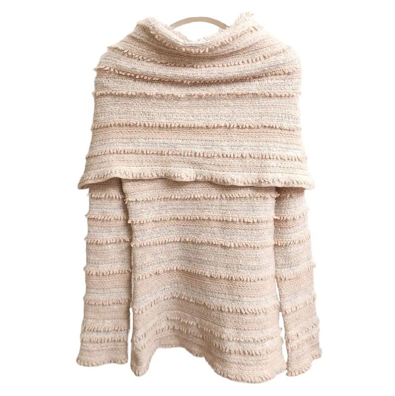 Dior Dior Light Pink Striped Wool Sweater 0089 Size XS / US 0-2 / IT 36-38 - 2 Thumbnail