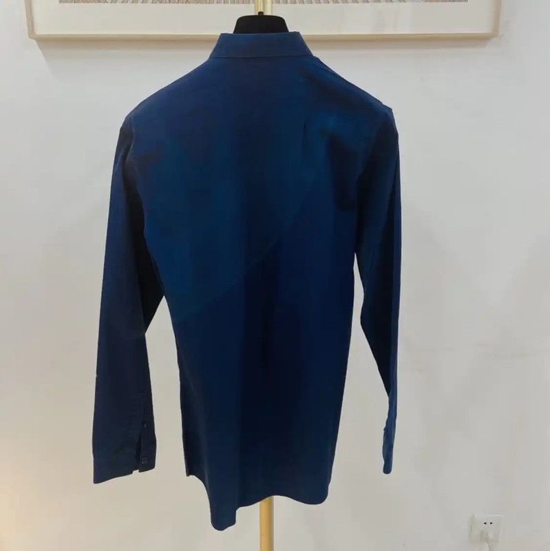 Dior Dior Blue Long Sleeve Cotton Shirt for Women 0089 Size S / US 4 / IT 40 - 2 Thumbnail