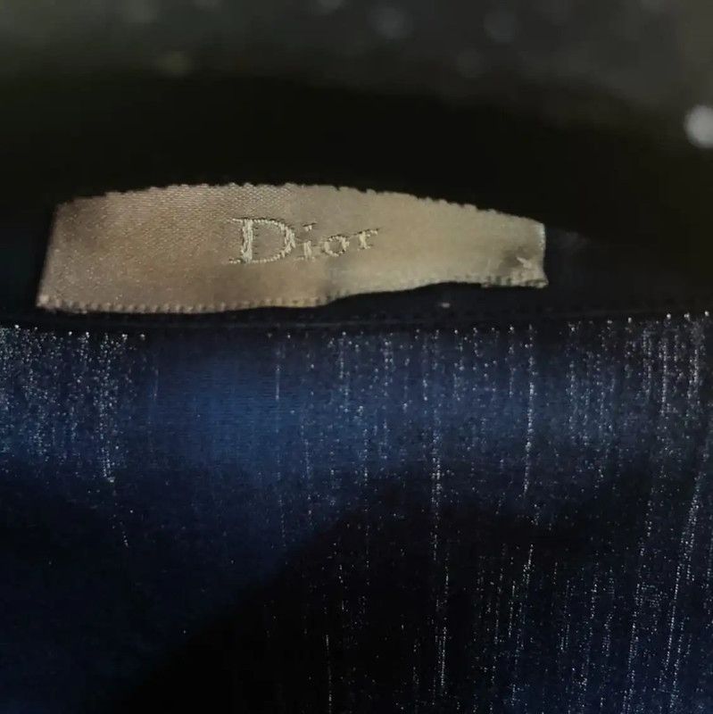Dior Dior Blue Long Sleeve Cotton Shirt for Women 0089 Size S / US 4 / IT 40 - 6 Thumbnail