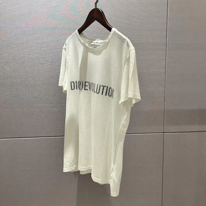 Dior Dior White Cotton Graphic T-Shirt 0089 Size XS / US 0-2 / IT 36-38 - 2 Thumbnail