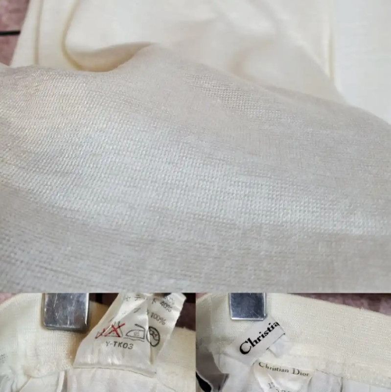 Dior Dior Women's Casual Pants in White 0089 Size 26" / US 2 / IT 38 - 9 Thumbnail