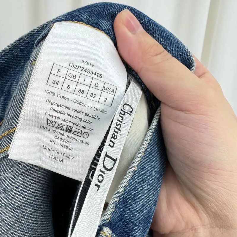Dior Dior Blue Denim Logo Women's Jeans 0089 Size 23" - 7 Thumbnail