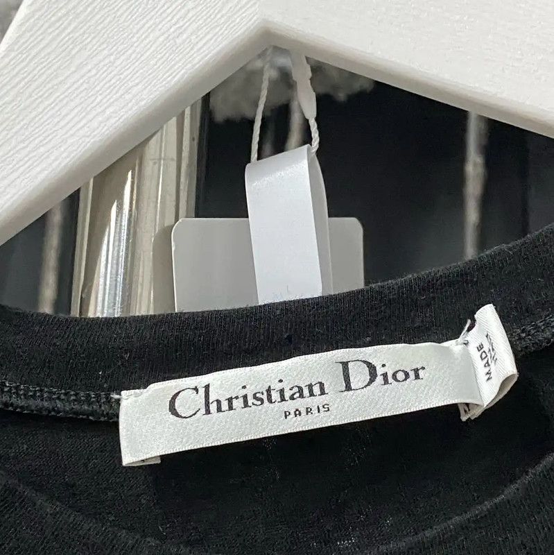 Dior Dior Black Cotton Summer T-Shirt 0089 Size S / US 4 / IT 40 - 5 Thumbnail