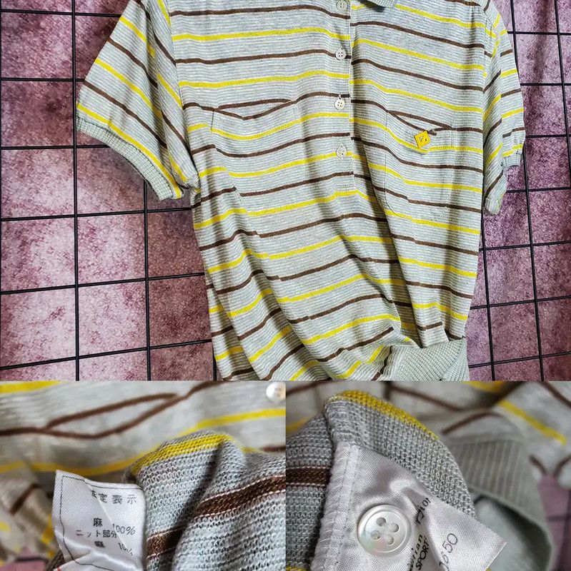 Dior Dior Summer Gray Striped Short Sleeve Top 0089 Size M / US 6-8 / IT 42-44 - 4 Thumbnail