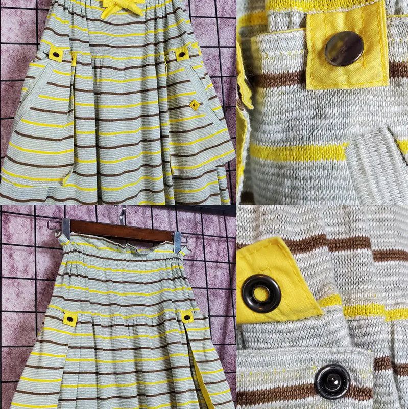 Dior Dior Summer Gray Striped Short Sleeve Top 0089 Size M / US 6-8 / IT 42-44 - 6 Thumbnail