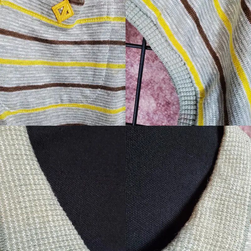 Dior Dior Summer Gray Striped Short Sleeve Top 0089 Size M / US 6-8 / IT 42-44 - 10 Thumbnail