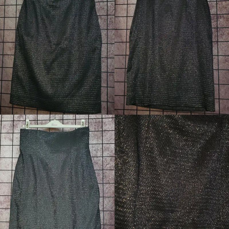 Dior Dior Black Summer Midi Skirt for Women 0089 Size 30" / US 8 / IT 44 - 2 Thumbnail