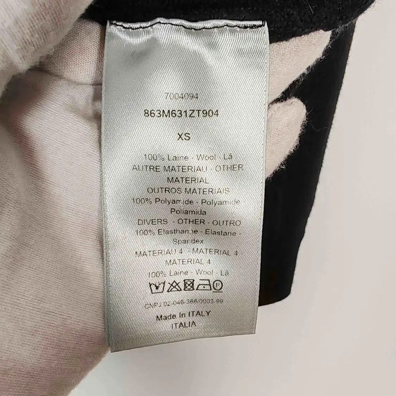Dior Dior Black Wool Women's Pullover Sweater 0089 Size XS / US 0-2 / IT 36-38 - 4 Thumbnail