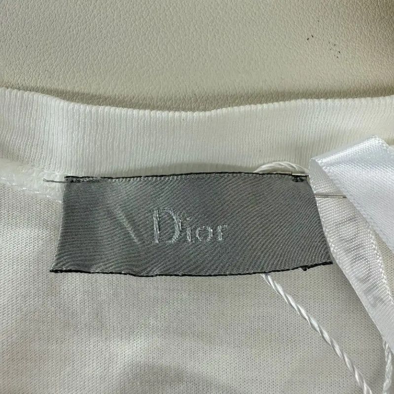 Dior Dior White Cotton Summer T-Shirt for Women 0089 Size M / US 6-8 / IT 42-44 - 5 Thumbnail
