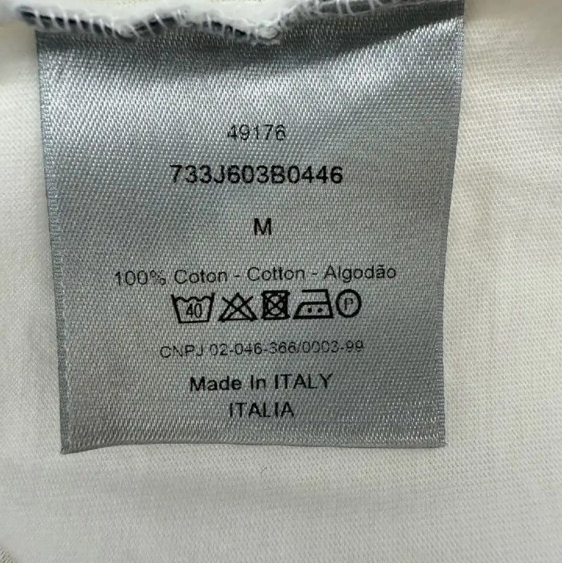Dior Dior White Cotton Summer T-Shirt for Women 0089 Size M / US 6-8 / IT 42-44 - 4 Thumbnail
