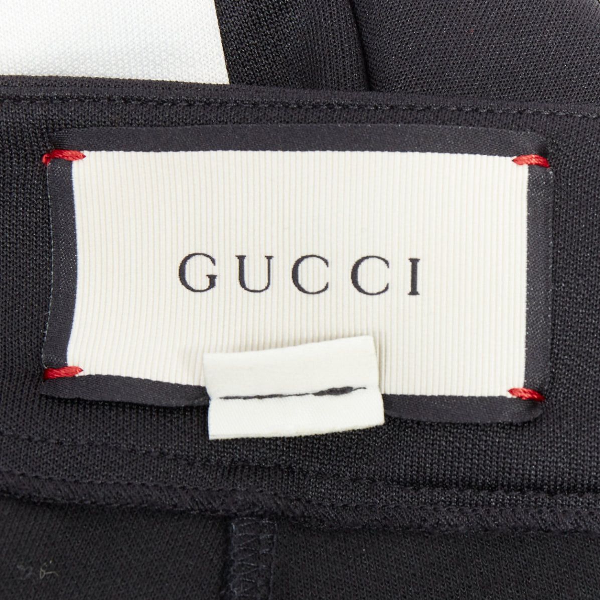 Gucci GUCCI LOVED red embroidered black piped flare track pants Size 26" / US 2 / IT 38 - 8 Thumbnail