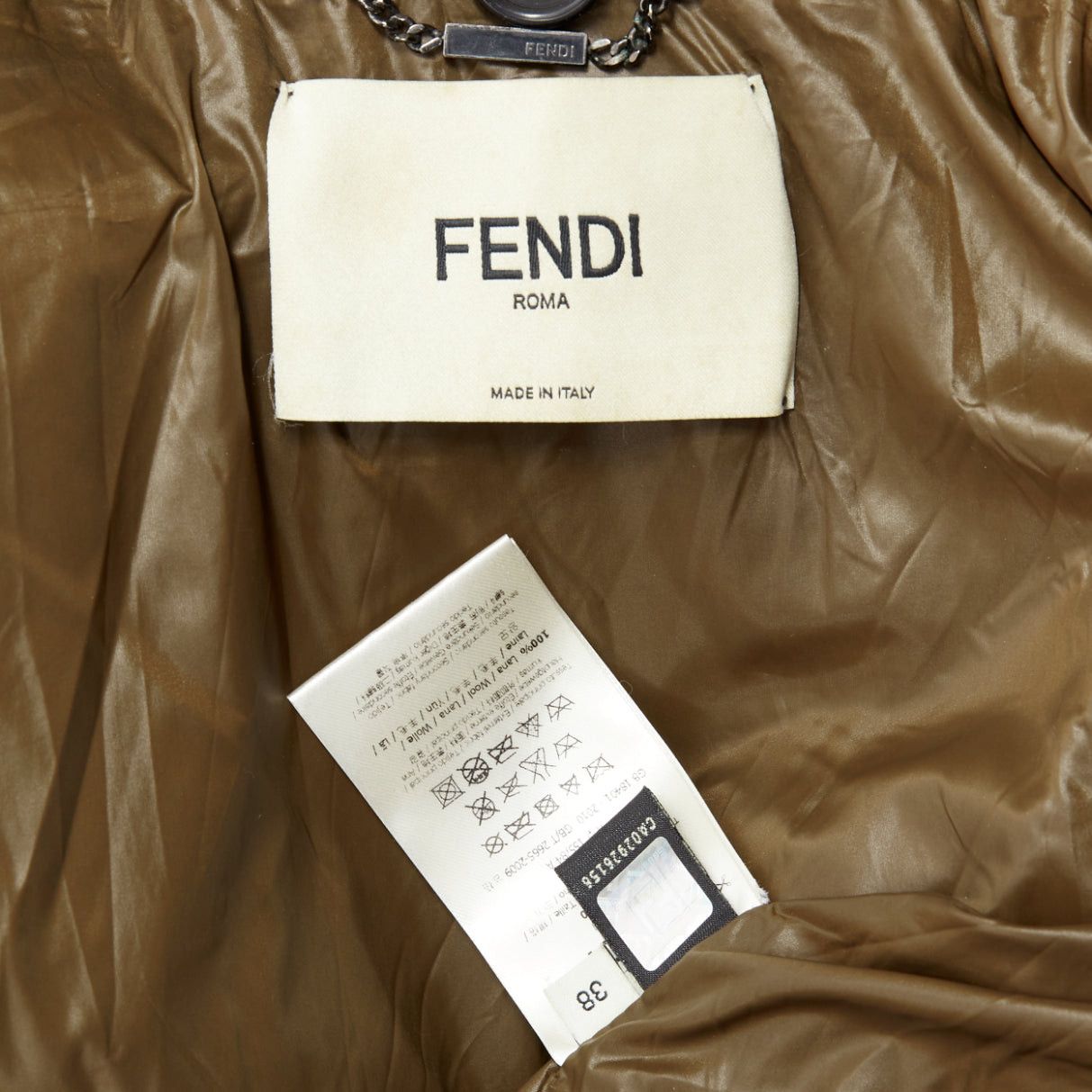 Fendi FENDI colorblocked brown wool patchwork fur hooded parka coat IT38 XS Size XS / US 0-2 / IT 36-38 - 9 Thumbnail