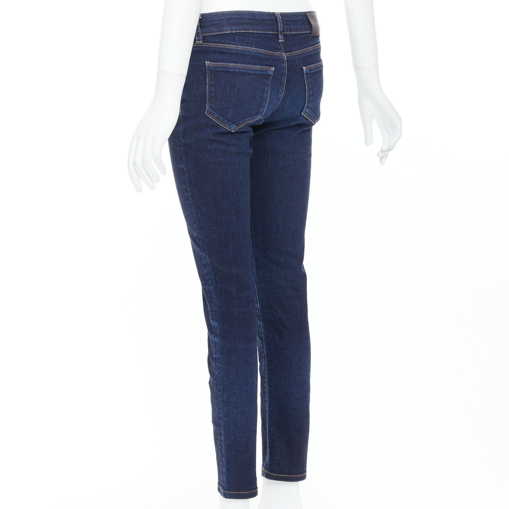Prada PRADA washed dark blue contour fit cropped skinny jeans XS Size 26" / US 2 / IT 38 - 6 Thumbnail