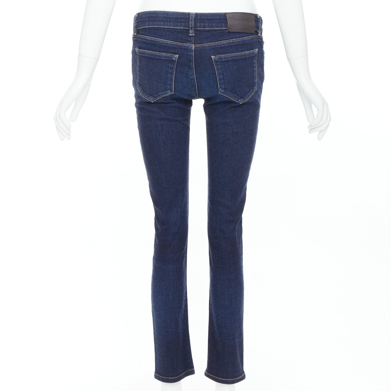 Prada PRADA washed dark blue contour fit cropped skinny jeans XS Size 26" / US 2 / IT 38 - 5 Thumbnail