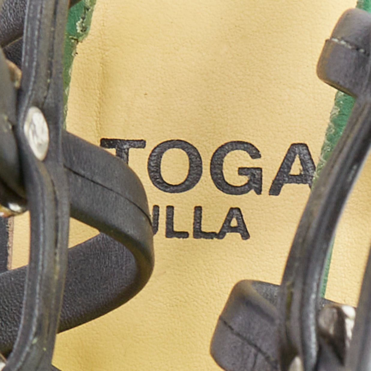 Toga TOGA ARCHIVES PULLA black caged silver stud platform gladiator sandals Size US 7 / IT 37 - 9 Thumbnail