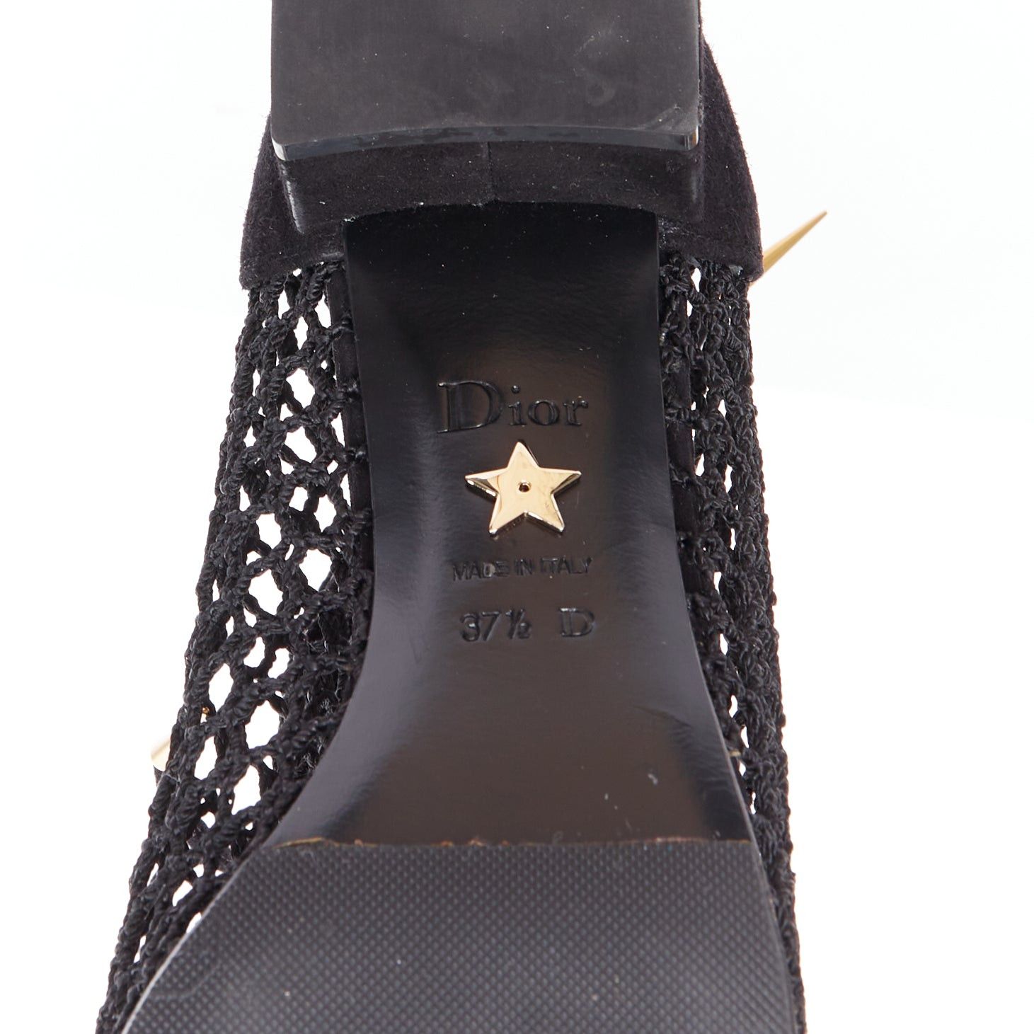 Dior CHRISTIAN DIOR Naughtily-D black suede caged lace up ankle boots EU37.5 Size US 7.5 / IT 37.5 - 10 Thumbnail