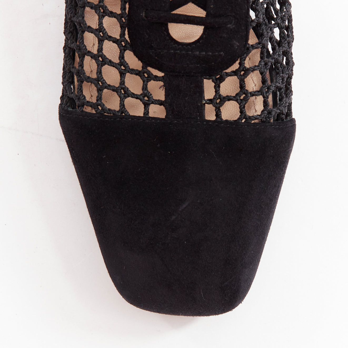 Dior CHRISTIAN DIOR Naughtily-D black suede caged lace up ankle boots EU37.5 Size US 7.5 / IT 37.5 - 6 Thumbnail