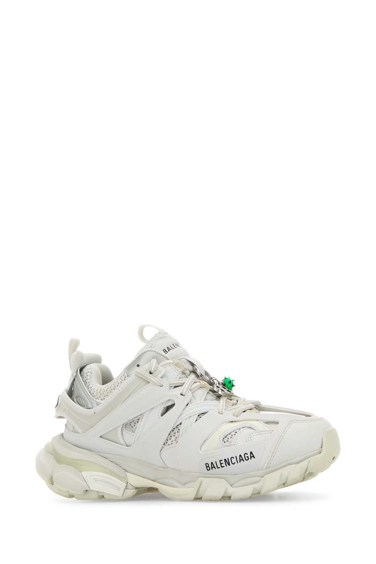 Balenciaga White Mesh And Rubber Track Sneakers Size US 9 / IT 39 - 2 Thumbnail
