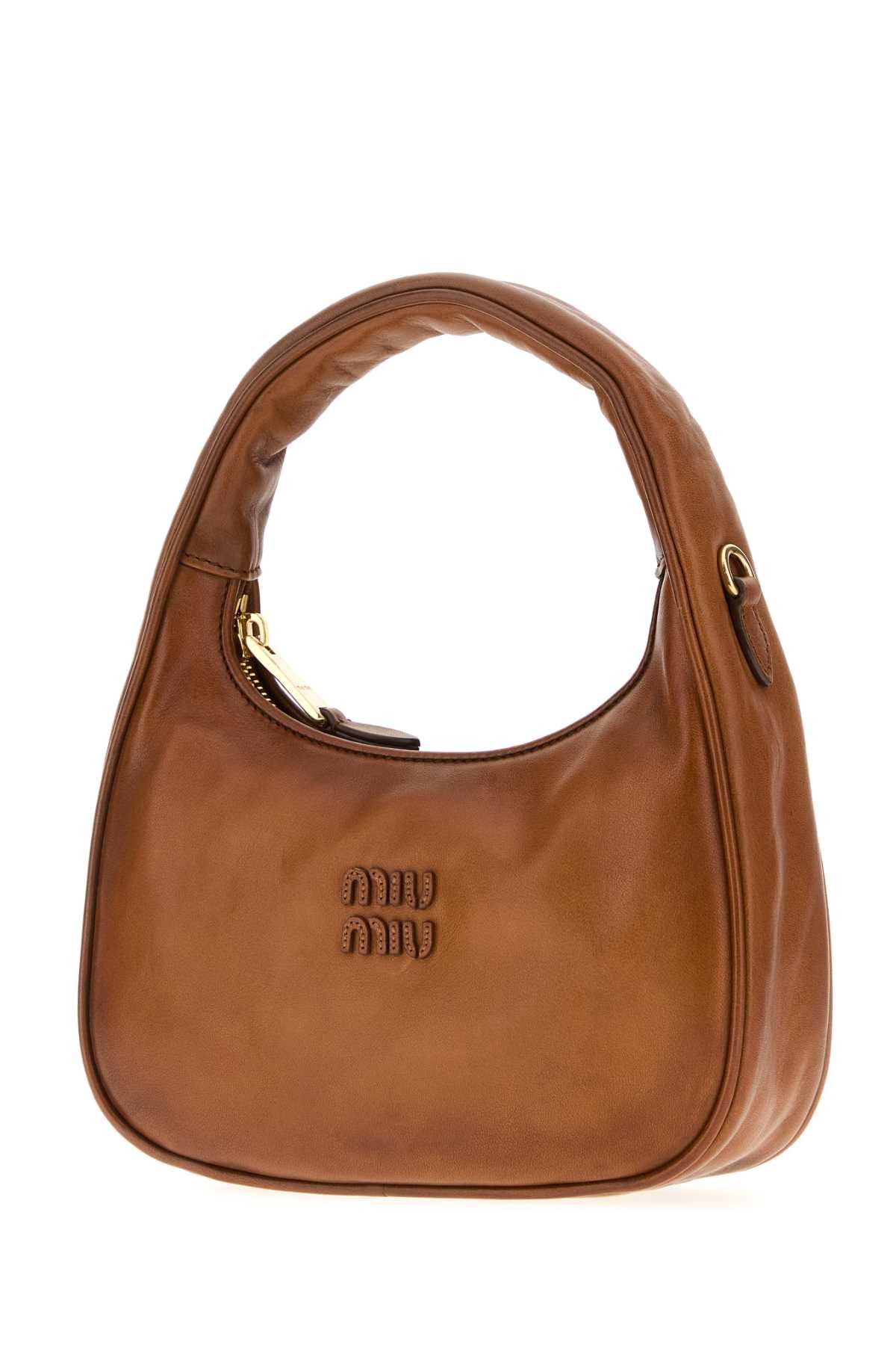 Miu Miu Caramel Leather Wander Handbag Size ONE SIZE - 2 Thumbnail