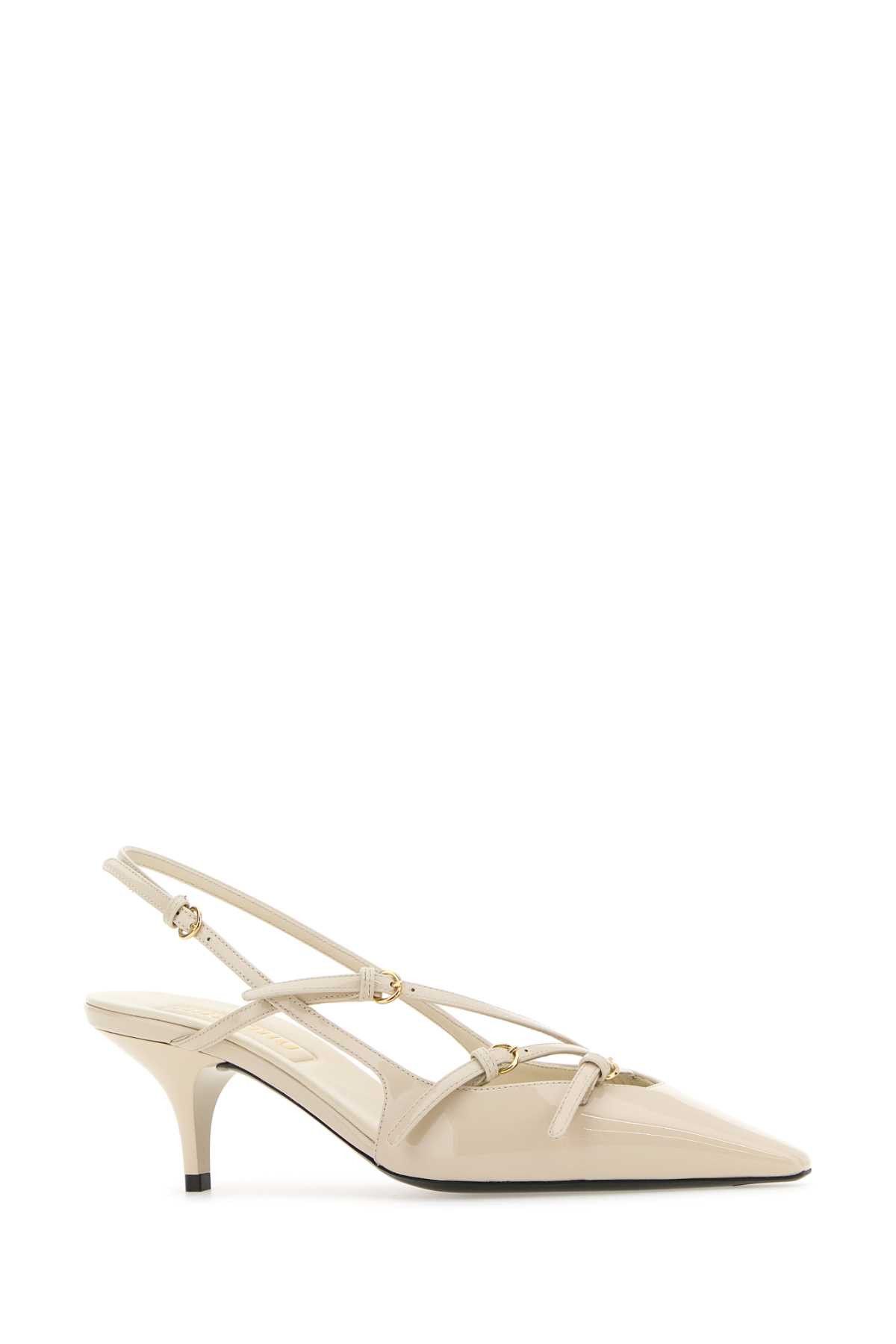 Miu Miu Ivory Leather Pumps Size US 6.5 / IT 36.5 - 2 Thumbnail