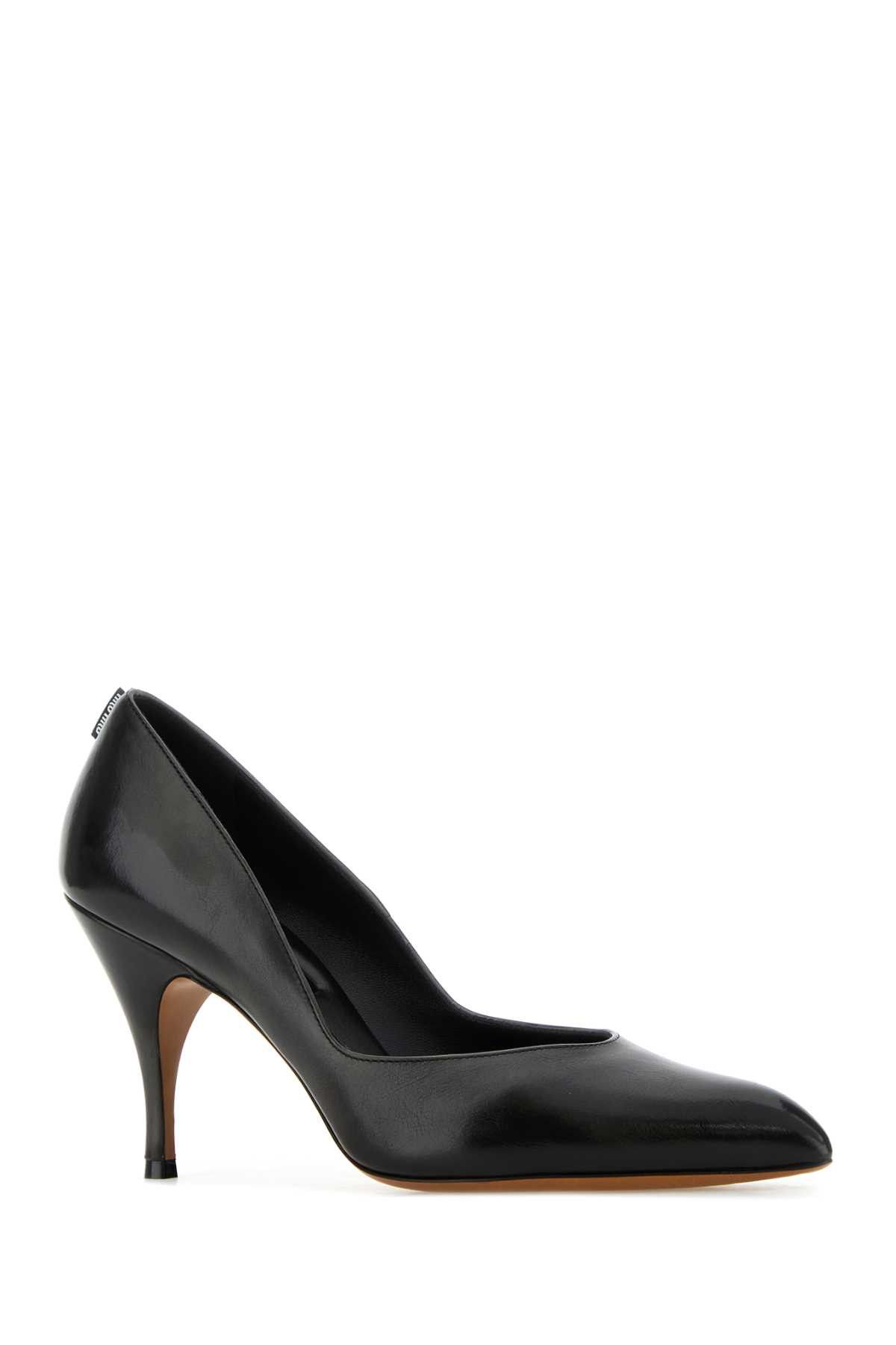 Miu Miu Black Leather Pumps Size US 11 / IT 41 - 2 Thumbnail
