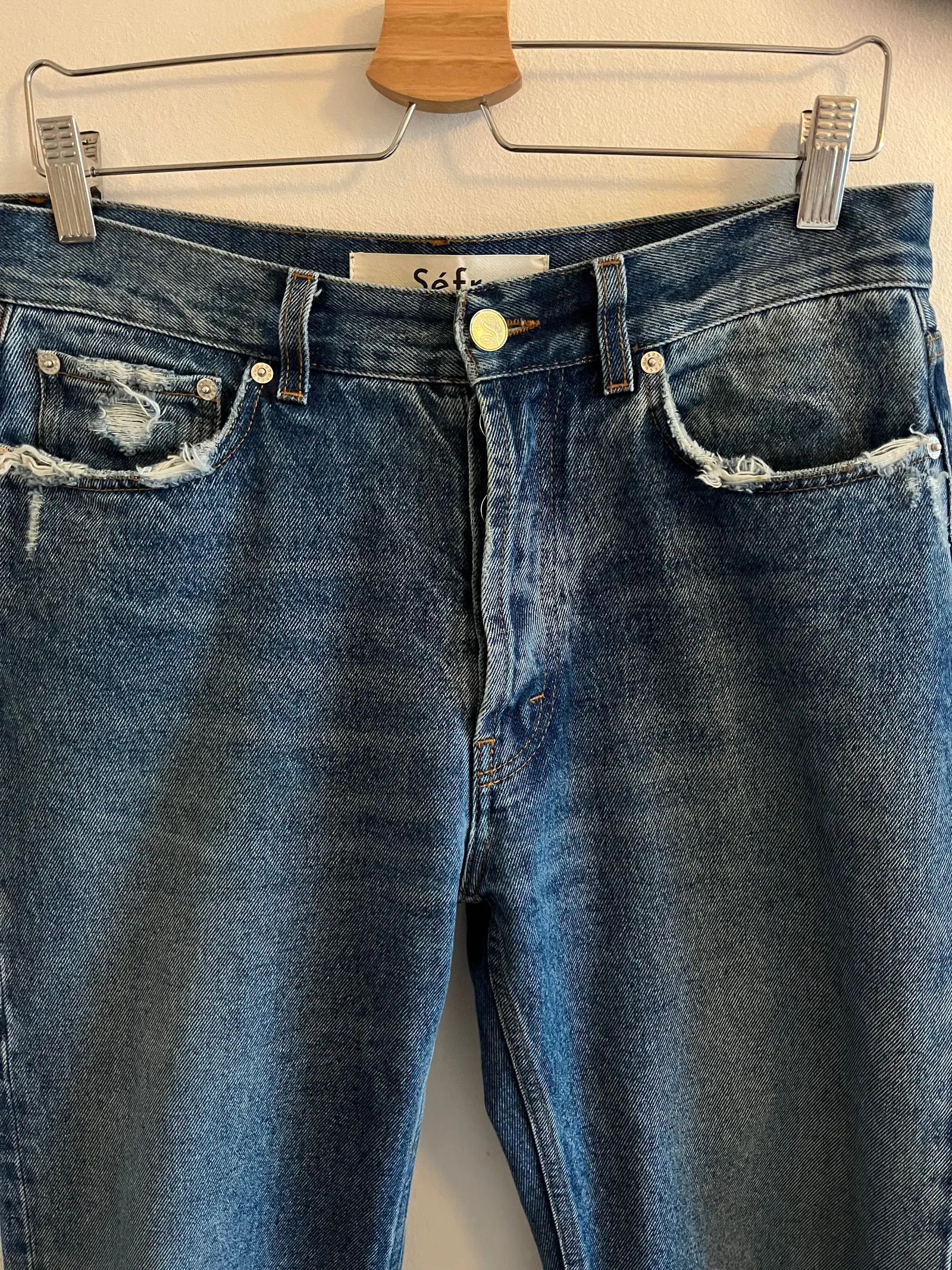 Sefr Séfr Frayed Cut Jeans Jeans Size US 29 - 2 Thumbnail