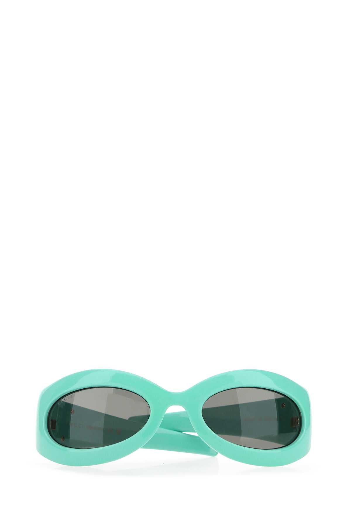 Gucci Turquoise Acetate Sunglasses Size ONE SIZE - 2 Thumbnail