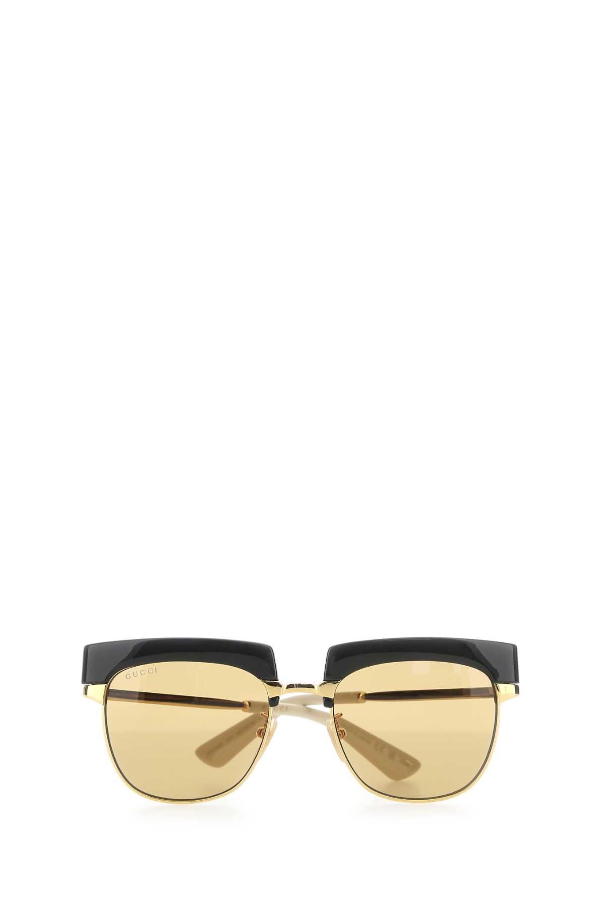 Gucci Gold Metal Sunglasses Size ONE SIZE - 2 Thumbnail