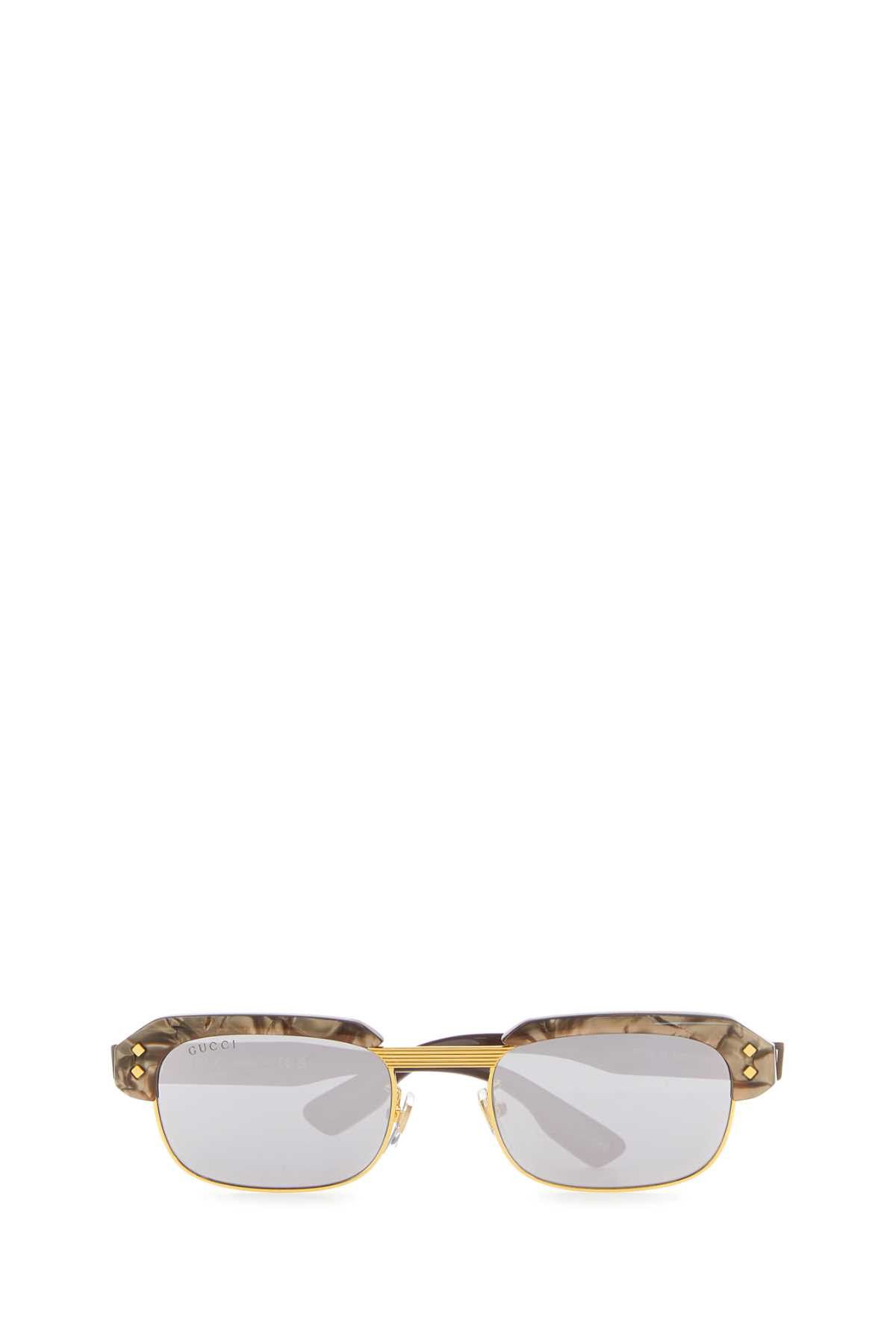 Gucci Printed Acetate And Metal Sunglasses Size ONE SIZE - 2 Thumbnail