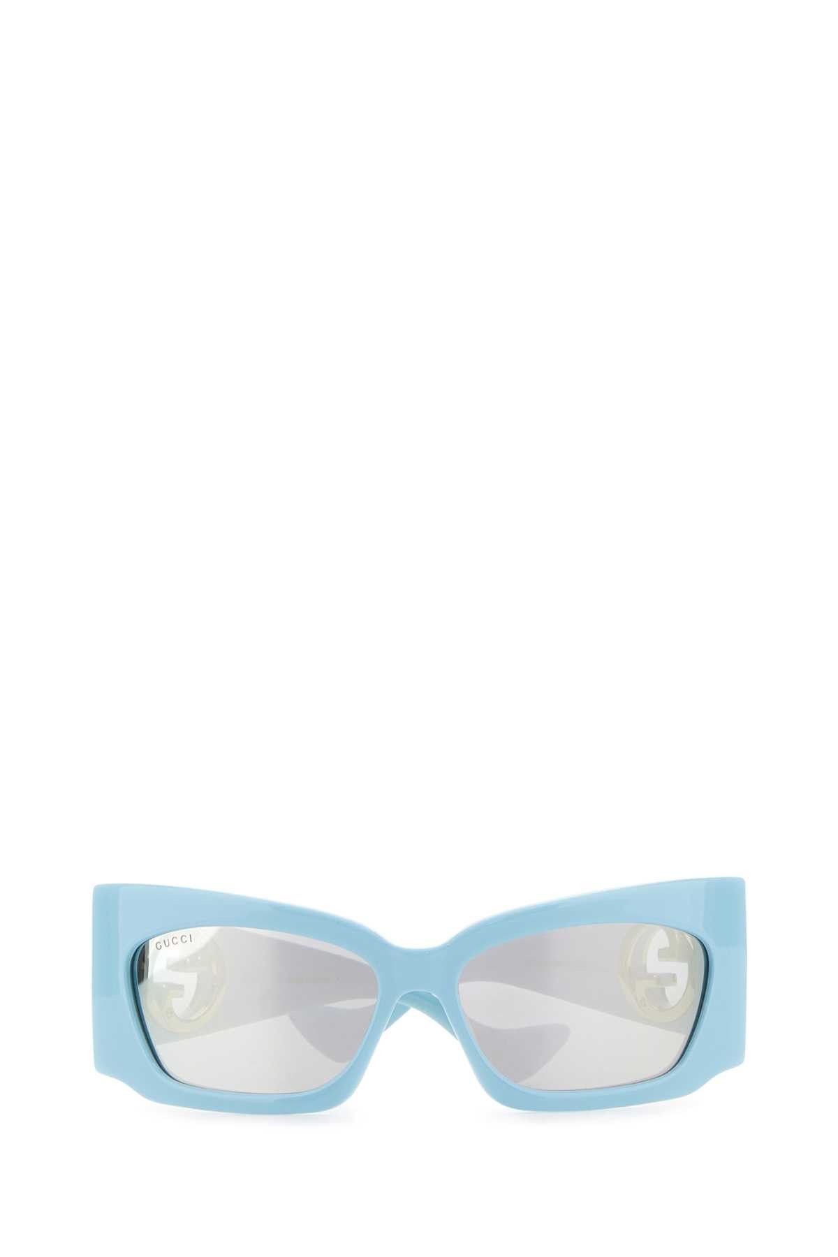 Gucci Light-Blue Acetate Sunglasses Size ONE SIZE - 2 Thumbnail