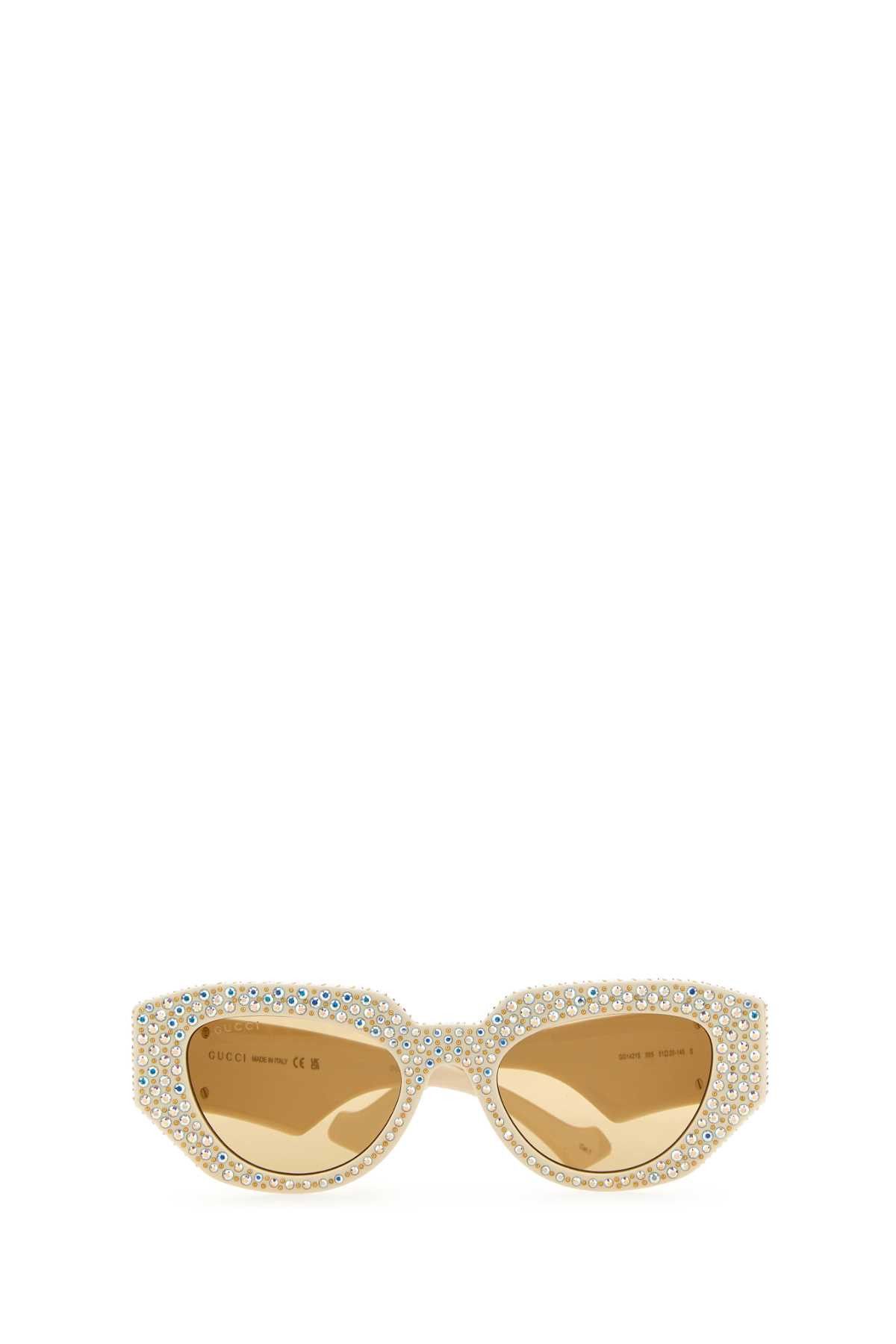 Gucci Embellished Acetate Sunglasses Size ONE SIZE - 2 Thumbnail