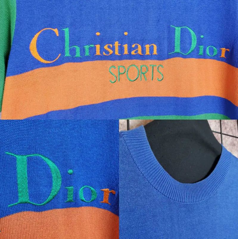 Dior Dior Women's Colorful Cotton Pullover Sweater 0089 Size M / US 6-8 / IT 42-44 - 5 Thumbnail