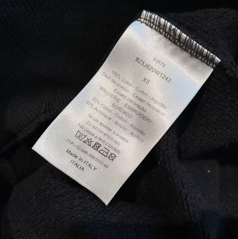 Dior Dior Women's Black Cotton Sweatshirt 0089 Size XS / US 0-2 / IT 36-38 - 5 Thumbnail