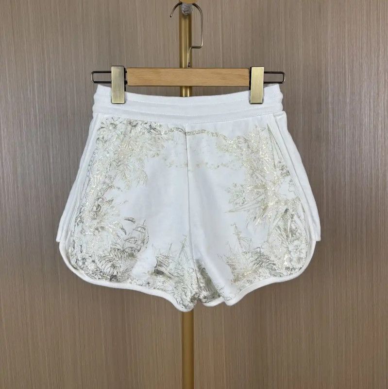 Dior Dior White Cotton XS Women's Shorts 0089 Size 22" - 2 Thumbnail