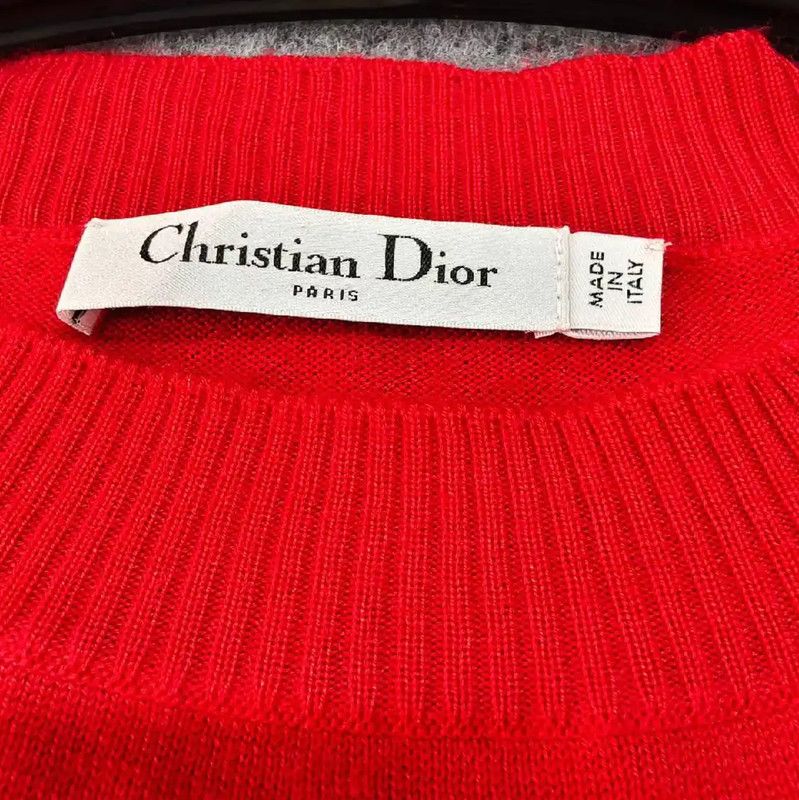 Dior Dior Red Wool Women's Pullover Sweater 0089 Size S / US 4 / IT 40 - 4 Thumbnail