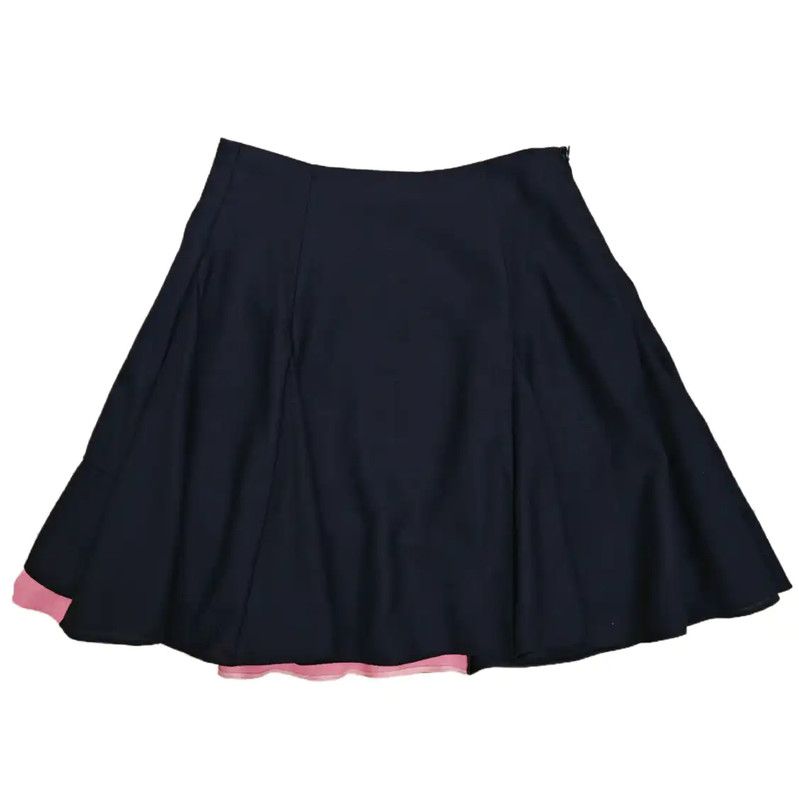 Dior Dior Black Wool Flared Skirt for Women 0089 Size 23" - 2 Thumbnail