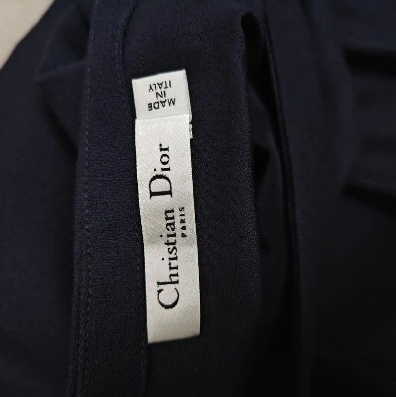 Dior Dior Black Wool Flared Skirt for Women 0089 Size 23" - 6 Thumbnail