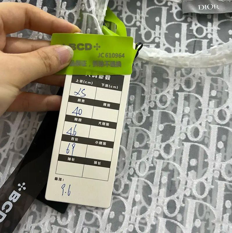 Dior Dior Summer White Cotton Logo Short Sleeve Tee 0089 Size XS / US 0-2 / IT 36-38 - 5 Thumbnail