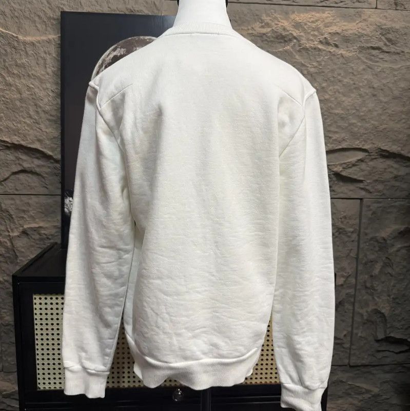 Dior Dior White Cotton Women's Sweatshirt 0089 Size XS / US 0-2 / IT 36-38 - 2 Thumbnail