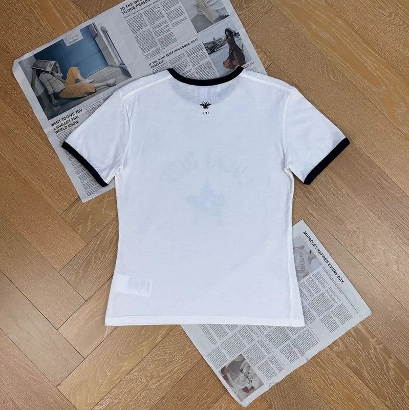 Dior Dior Women's Lucky Star Graphic T-Shirt 0089 Size S / US 4 / IT 40 - 2 Thumbnail