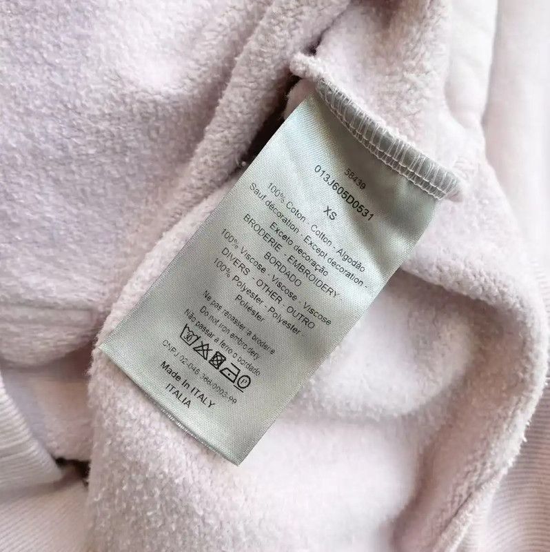 Dior Dior Pink Cotton Hoodie for Women 0089 Size XS / US 0-2 / IT 36-38 - 5 Thumbnail