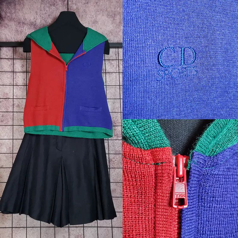 Dior Dior Red Wool Blend Embroidered Hoodie 0089 Size M / US 6-8 / IT 42-44 - 2 Thumbnail